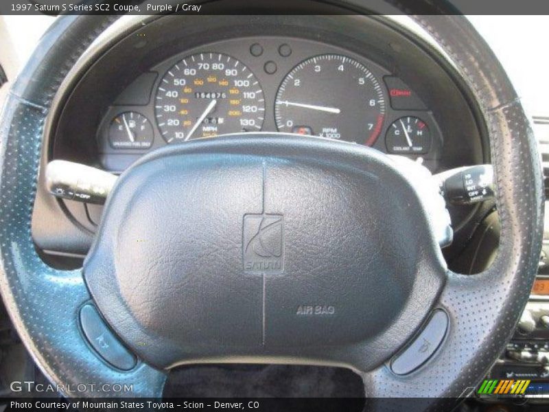 Purple / Gray 1997 Saturn S Series SC2 Coupe