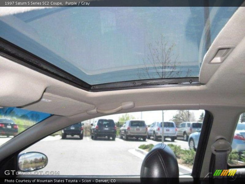 Purple / Gray 1997 Saturn S Series SC2 Coupe