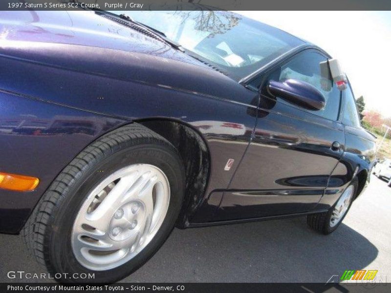 Purple / Gray 1997 Saturn S Series SC2 Coupe