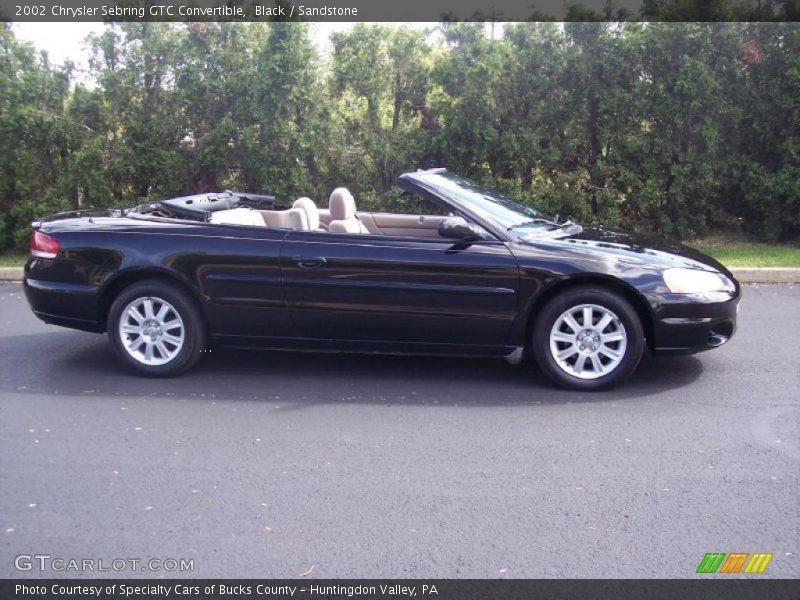 Black / Sandstone 2002 Chrysler Sebring GTC Convertible