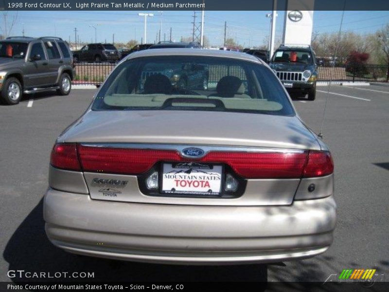 Light Prairie Tan Metallic / Medium Parchment 1998 Ford Contour LX