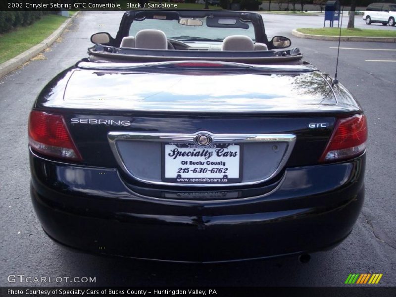 Black / Sandstone 2002 Chrysler Sebring GTC Convertible