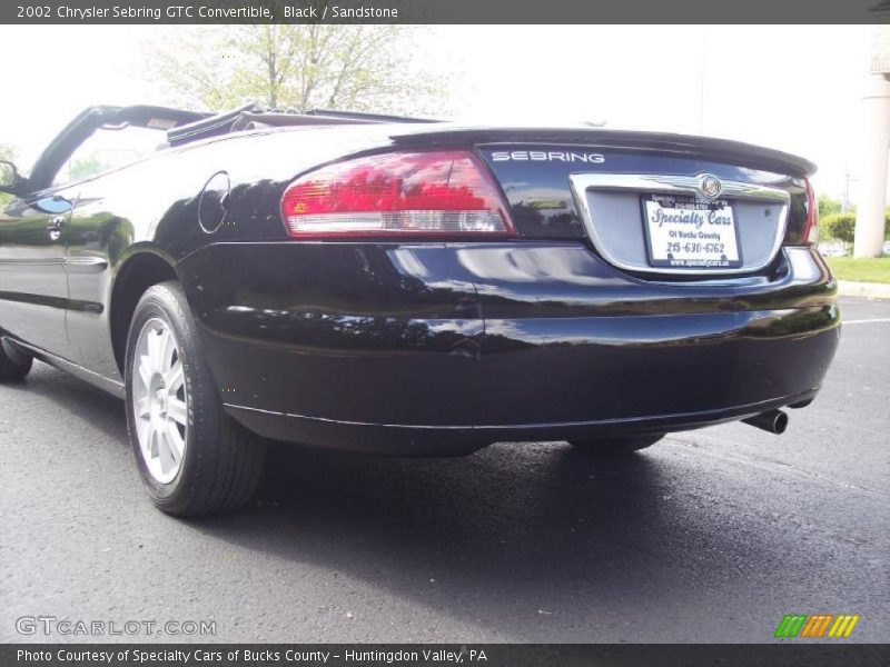Black / Sandstone 2002 Chrysler Sebring GTC Convertible