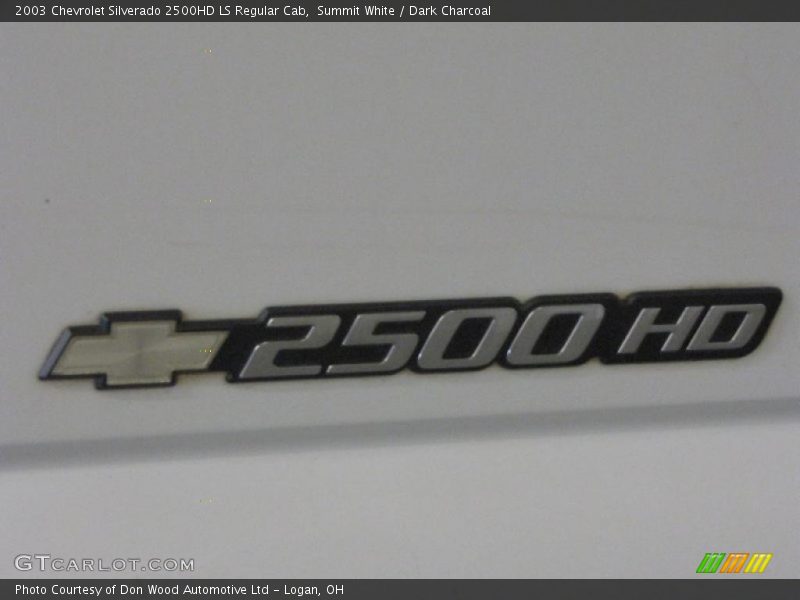 Summit White / Dark Charcoal 2003 Chevrolet Silverado 2500HD LS Regular Cab