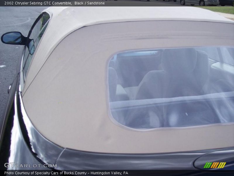 Black / Sandstone 2002 Chrysler Sebring GTC Convertible