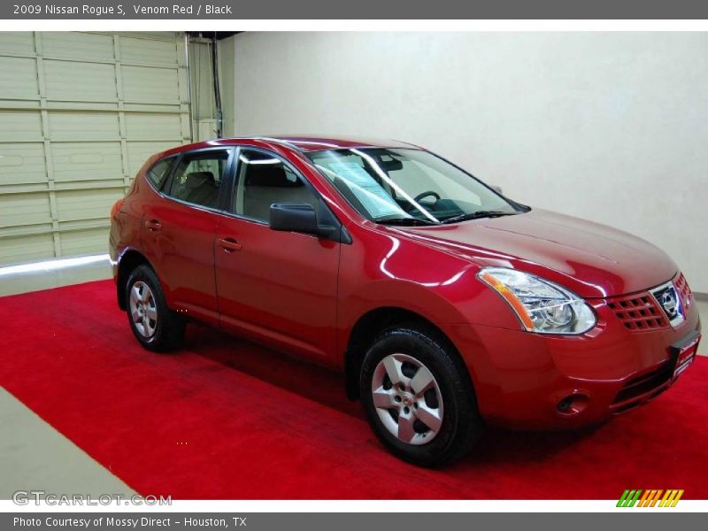 Venom Red / Black 2009 Nissan Rogue S