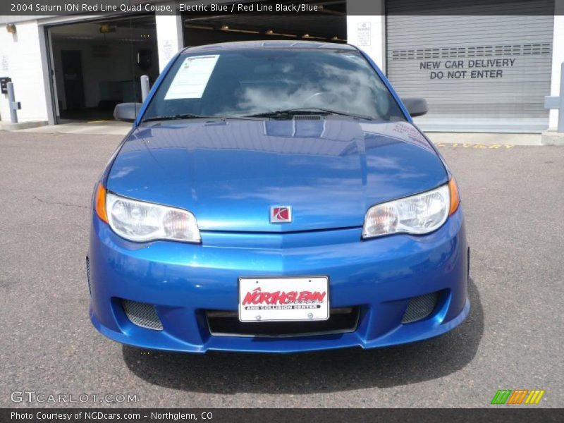 Electric Blue / Red Line Black/Blue 2004 Saturn ION Red Line Quad Coupe