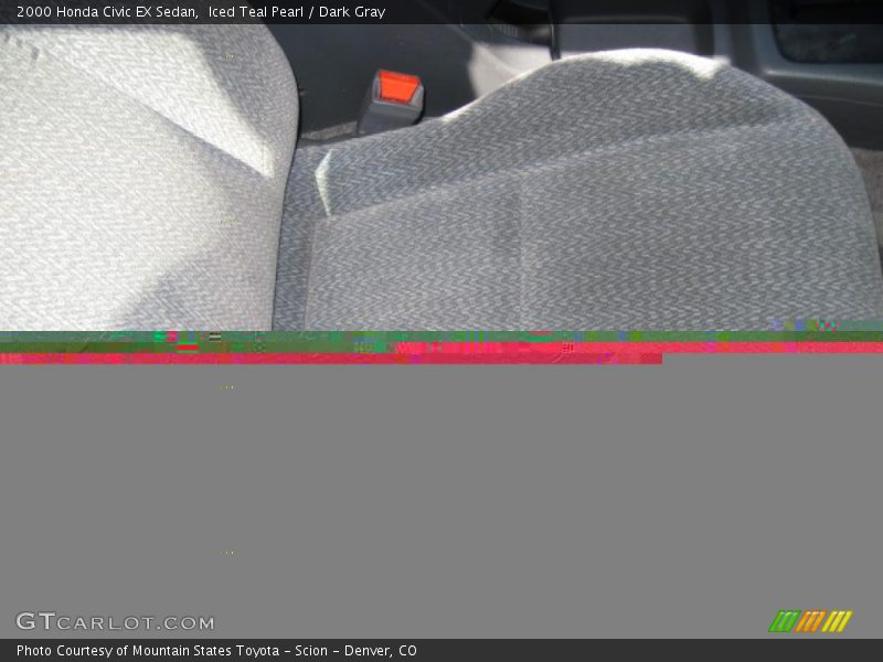 Iced Teal Pearl / Dark Gray 2000 Honda Civic EX Sedan