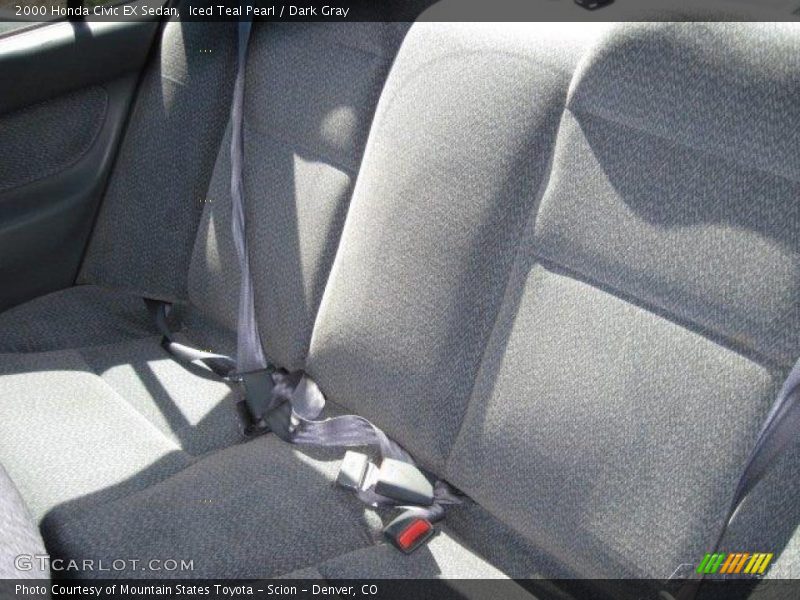 Iced Teal Pearl / Dark Gray 2000 Honda Civic EX Sedan