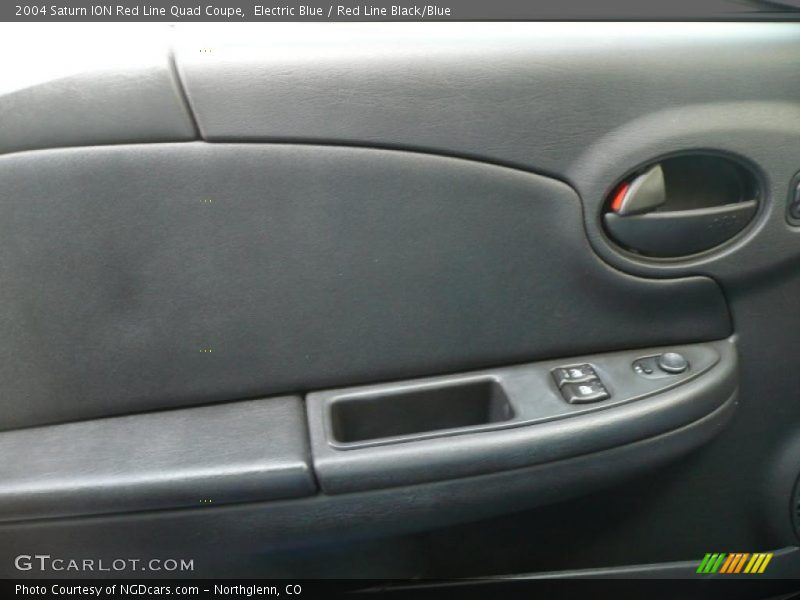 Electric Blue / Red Line Black/Blue 2004 Saturn ION Red Line Quad Coupe
