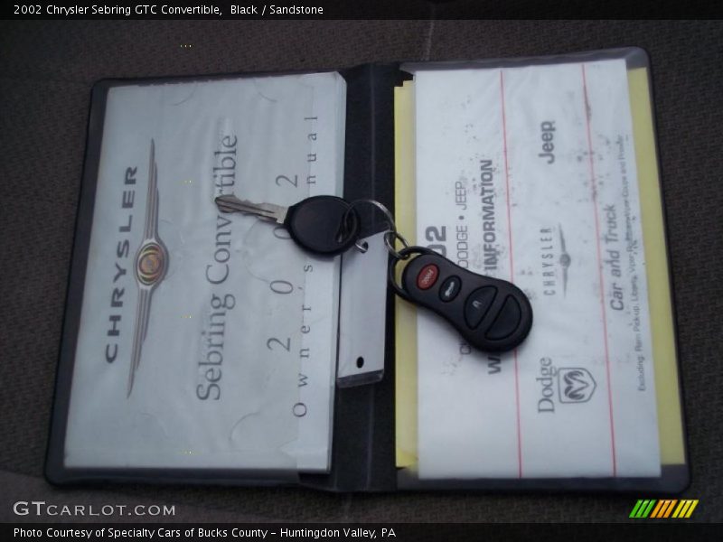 Black / Sandstone 2002 Chrysler Sebring GTC Convertible
