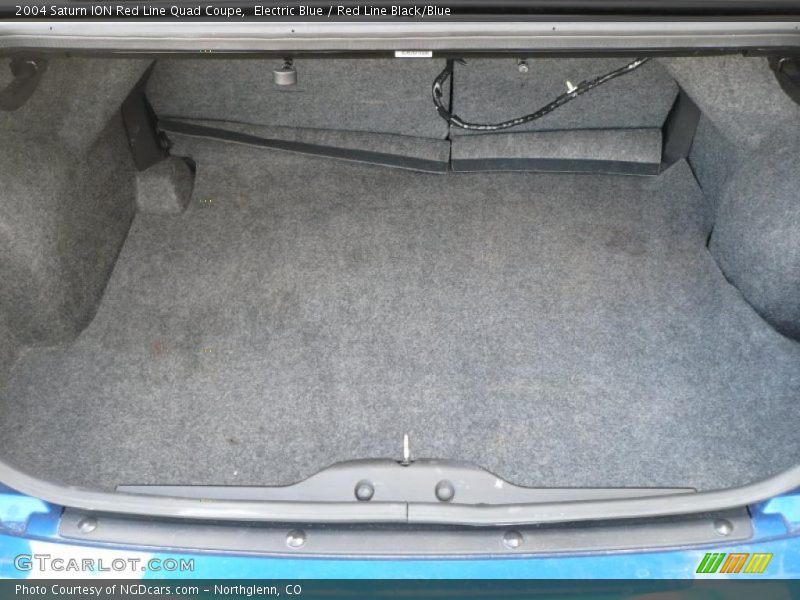Electric Blue / Red Line Black/Blue 2004 Saturn ION Red Line Quad Coupe