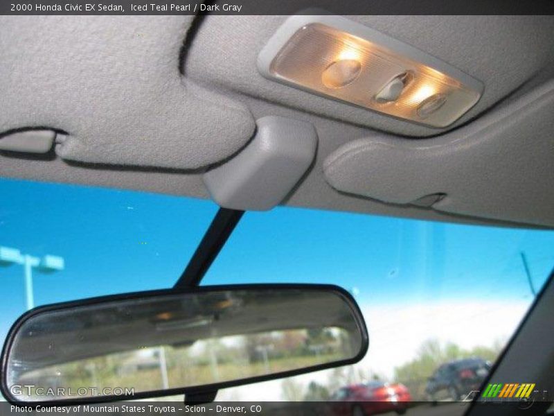 Iced Teal Pearl / Dark Gray 2000 Honda Civic EX Sedan