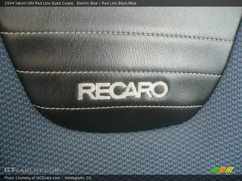 Electric Blue / Red Line Black/Blue 2004 Saturn ION Red Line Quad Coupe