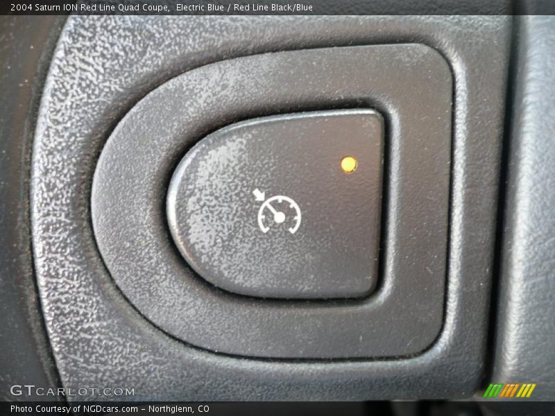 Electric Blue / Red Line Black/Blue 2004 Saturn ION Red Line Quad Coupe