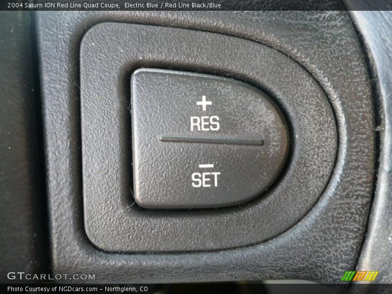 Electric Blue / Red Line Black/Blue 2004 Saturn ION Red Line Quad Coupe