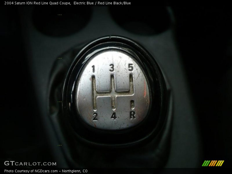 Electric Blue / Red Line Black/Blue 2004 Saturn ION Red Line Quad Coupe