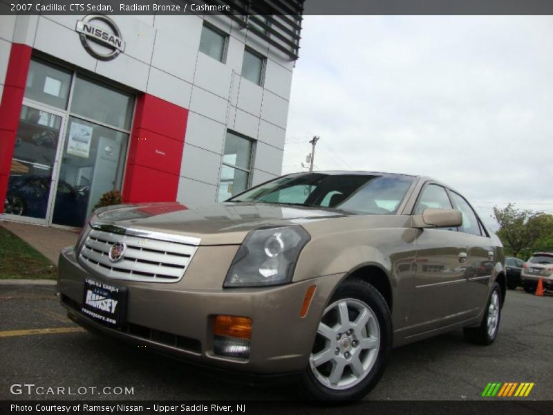 Radiant Bronze / Cashmere 2007 Cadillac CTS Sedan