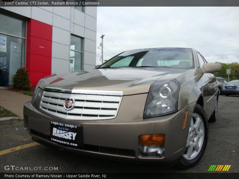 Radiant Bronze / Cashmere 2007 Cadillac CTS Sedan