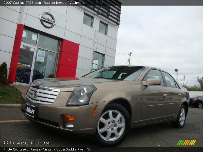 Radiant Bronze / Cashmere 2007 Cadillac CTS Sedan