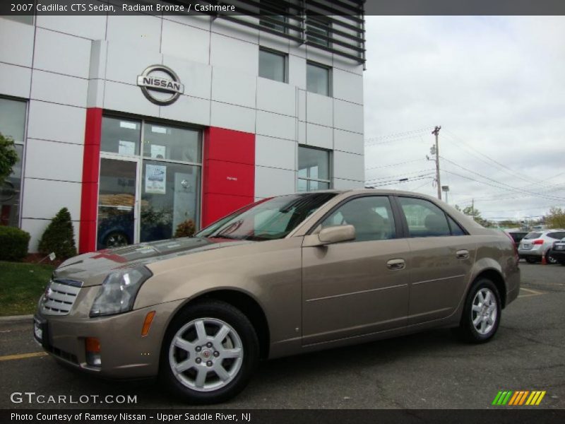 Radiant Bronze / Cashmere 2007 Cadillac CTS Sedan