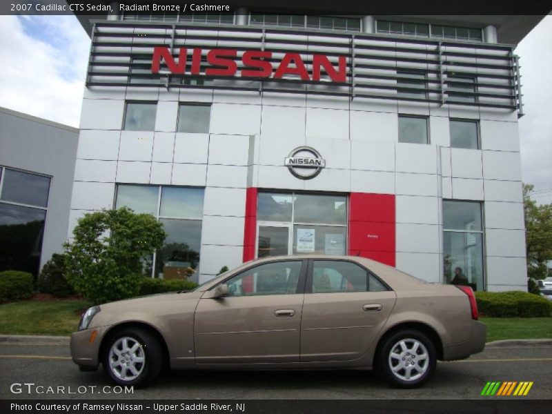 Radiant Bronze / Cashmere 2007 Cadillac CTS Sedan