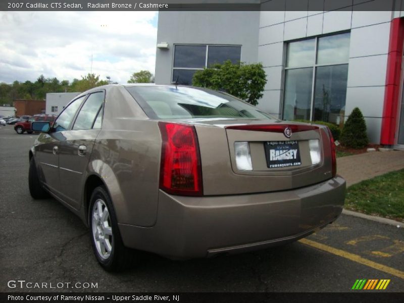 Radiant Bronze / Cashmere 2007 Cadillac CTS Sedan