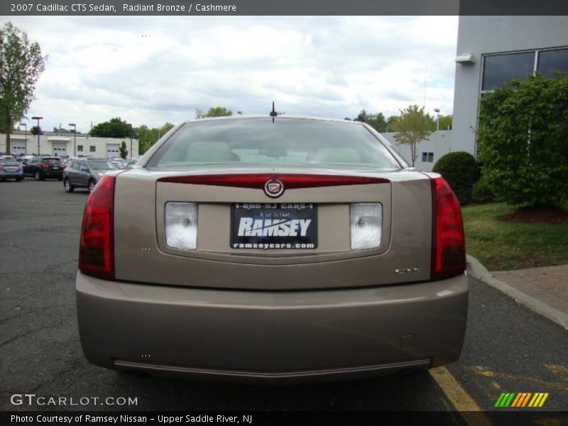 Radiant Bronze / Cashmere 2007 Cadillac CTS Sedan