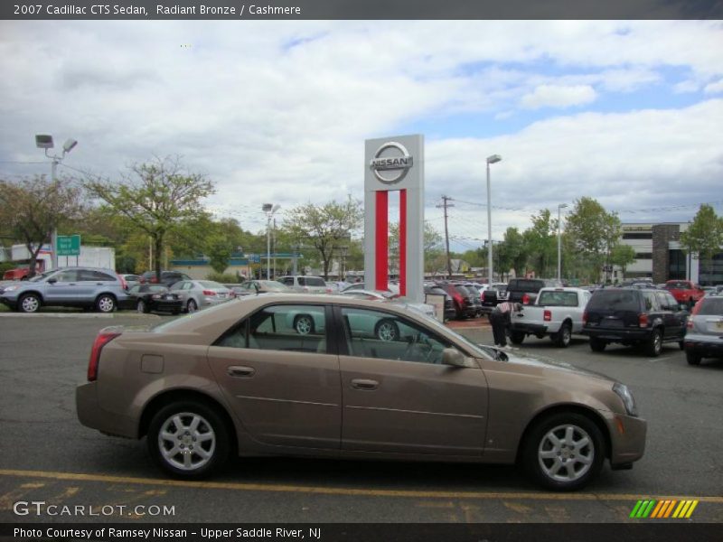 Radiant Bronze / Cashmere 2007 Cadillac CTS Sedan