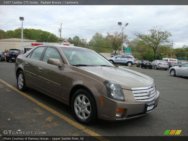Radiant Bronze / Cashmere 2007 Cadillac CTS Sedan