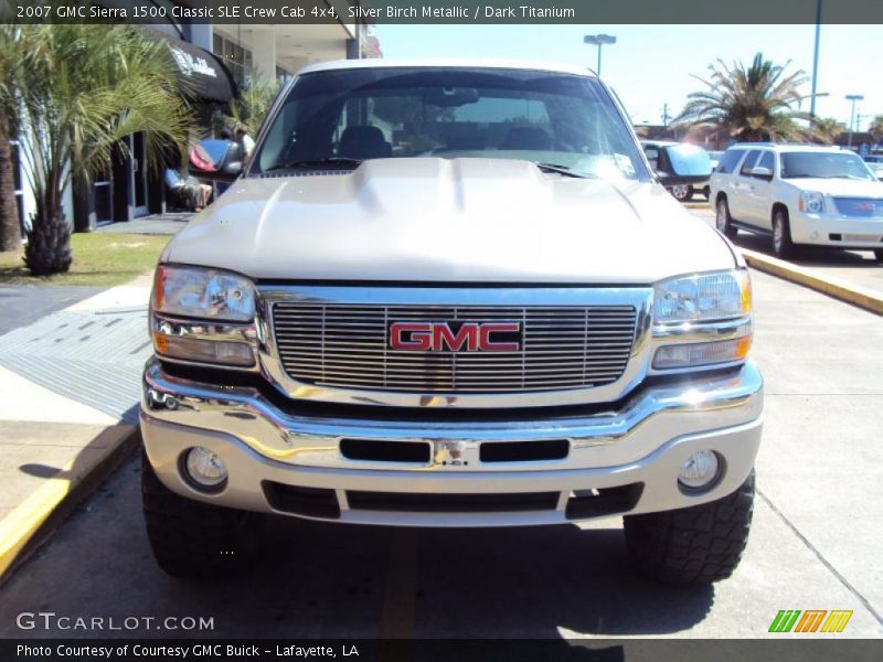 Silver Birch Metallic / Dark Titanium 2007 GMC Sierra 1500 Classic SLE Crew Cab 4x4