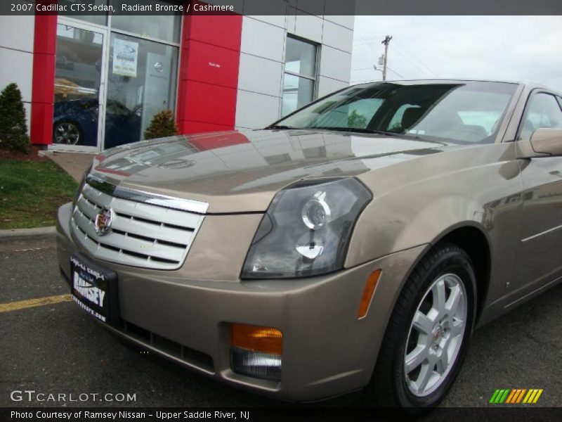 Radiant Bronze / Cashmere 2007 Cadillac CTS Sedan
