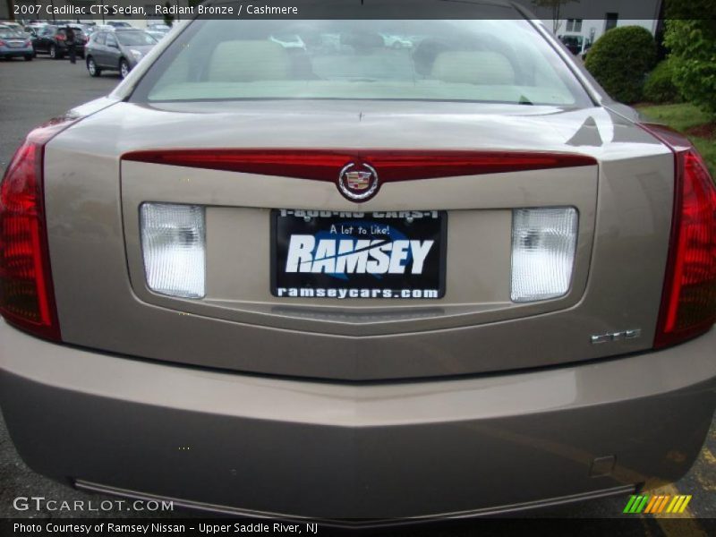 Radiant Bronze / Cashmere 2007 Cadillac CTS Sedan