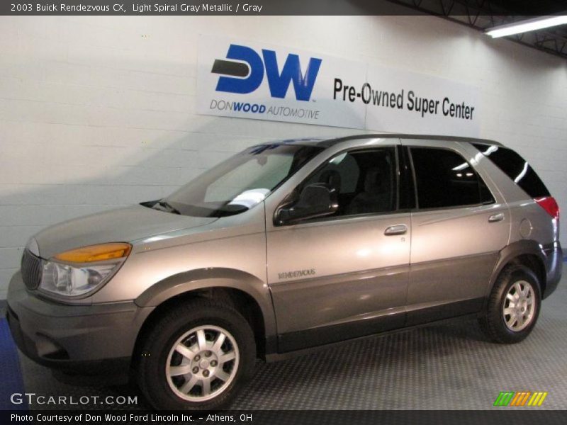 Light Spiral Gray Metallic / Gray 2003 Buick Rendezvous CX