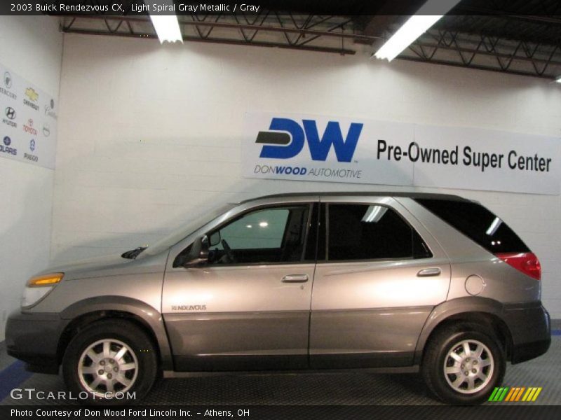 Light Spiral Gray Metallic / Gray 2003 Buick Rendezvous CX