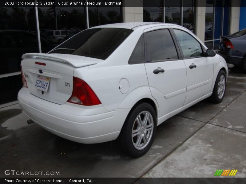 Cloud 9 White / Medium Parchment 2003 Ford Focus ZTS Sedan
