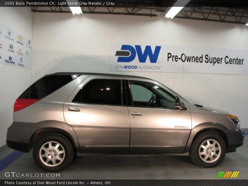 Light Spiral Gray Metallic / Gray 2003 Buick Rendezvous CX