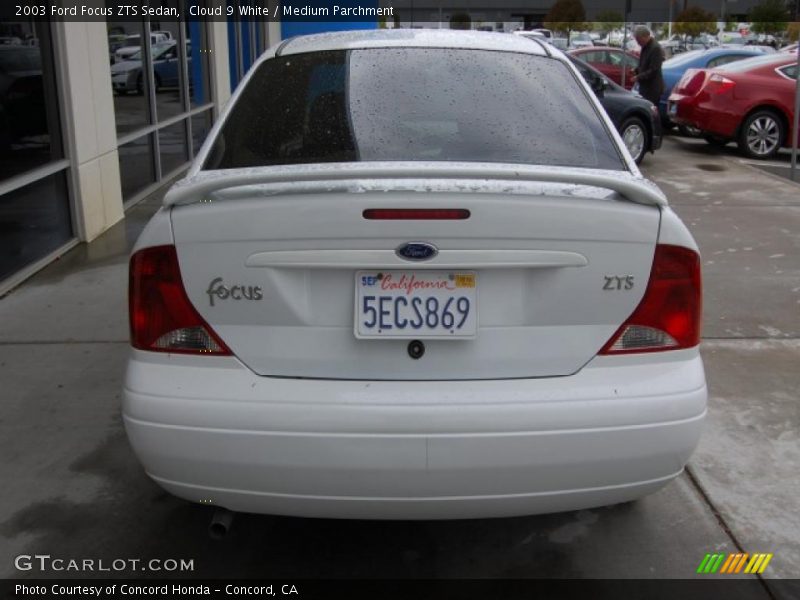 Cloud 9 White / Medium Parchment 2003 Ford Focus ZTS Sedan