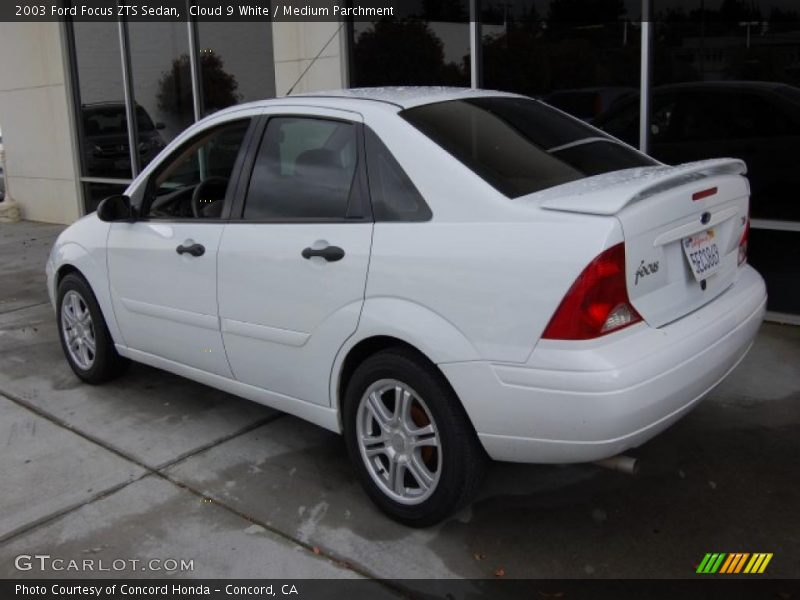 Cloud 9 White / Medium Parchment 2003 Ford Focus ZTS Sedan
