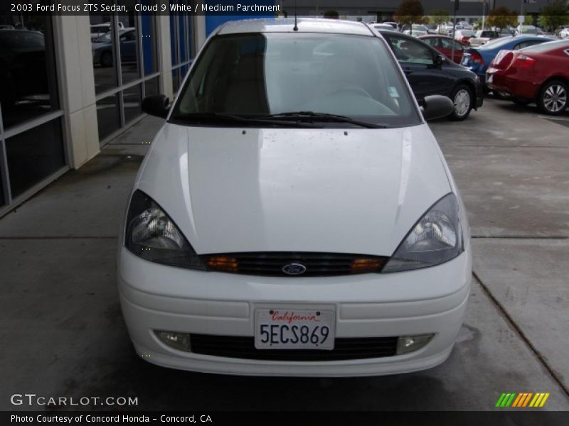Cloud 9 White / Medium Parchment 2003 Ford Focus ZTS Sedan