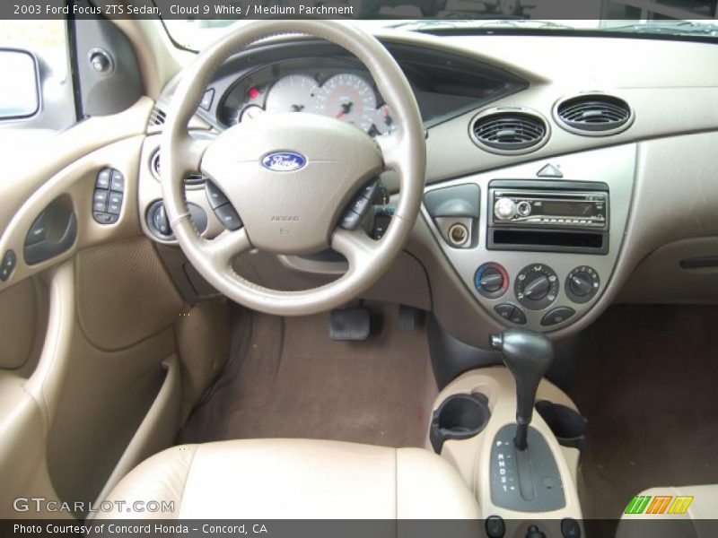 Cloud 9 White / Medium Parchment 2003 Ford Focus ZTS Sedan