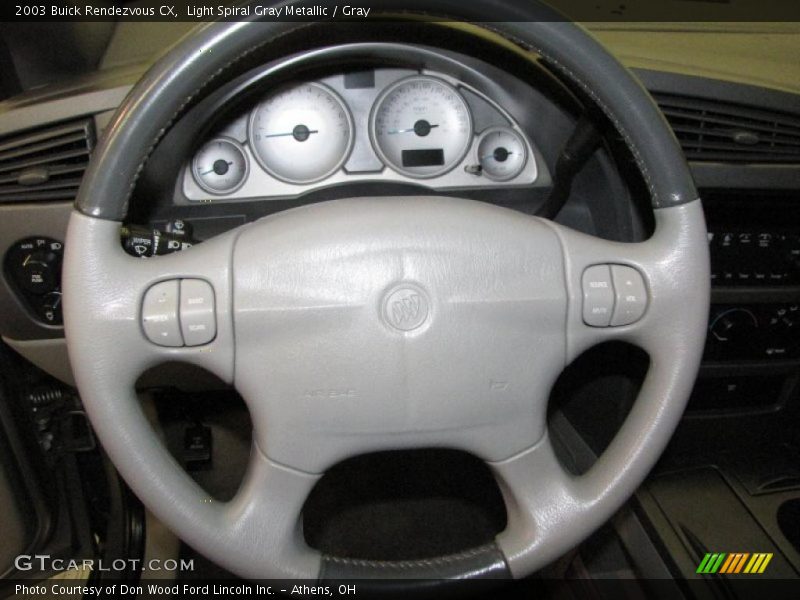 Light Spiral Gray Metallic / Gray 2003 Buick Rendezvous CX