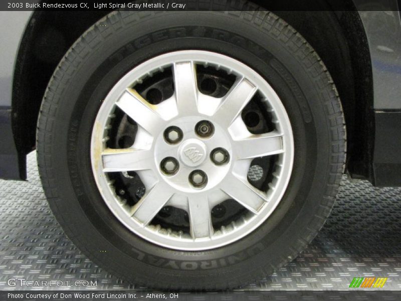 Light Spiral Gray Metallic / Gray 2003 Buick Rendezvous CX