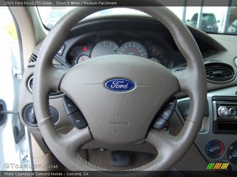 Cloud 9 White / Medium Parchment 2003 Ford Focus ZTS Sedan