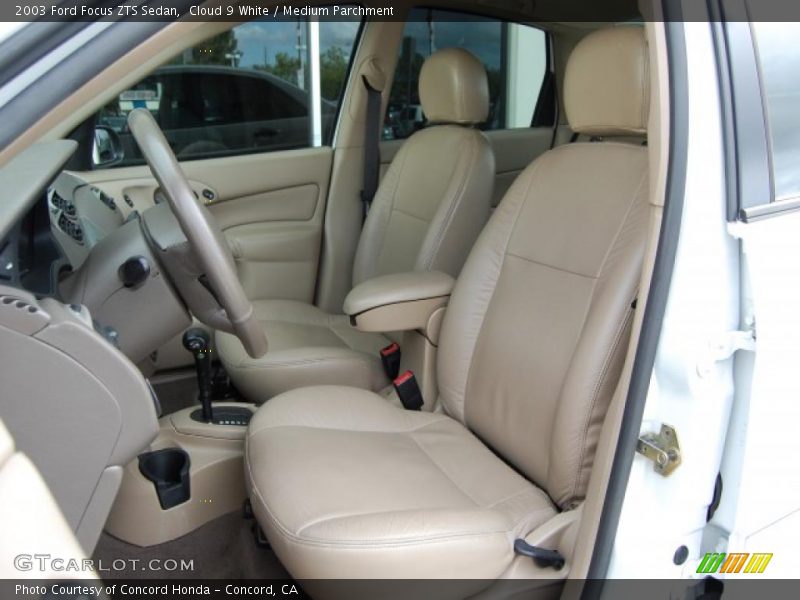 Cloud 9 White / Medium Parchment 2003 Ford Focus ZTS Sedan