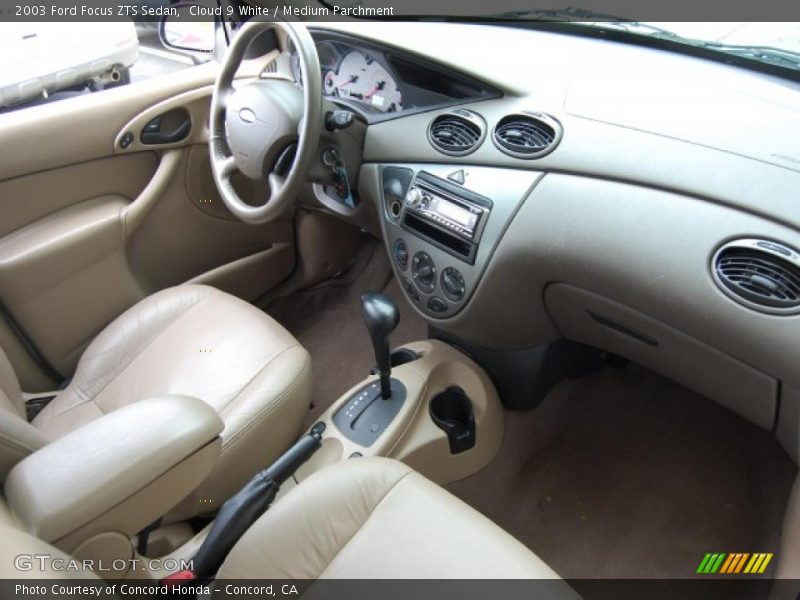 Cloud 9 White / Medium Parchment 2003 Ford Focus ZTS Sedan