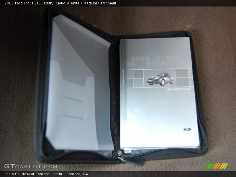 Cloud 9 White / Medium Parchment 2003 Ford Focus ZTS Sedan