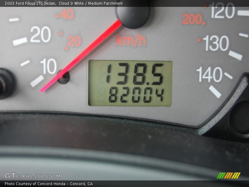 Cloud 9 White / Medium Parchment 2003 Ford Focus ZTS Sedan