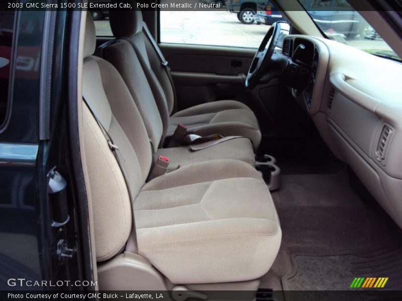 Polo Green Metallic / Neutral 2003 GMC Sierra 1500 SLE Extended Cab
