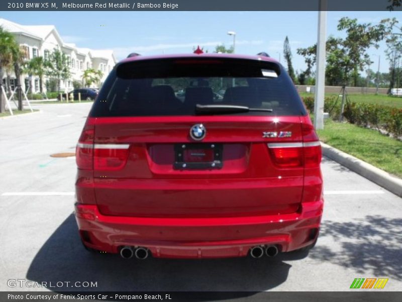 Melbourne Red Metallic / Bamboo Beige 2010 BMW X5 M